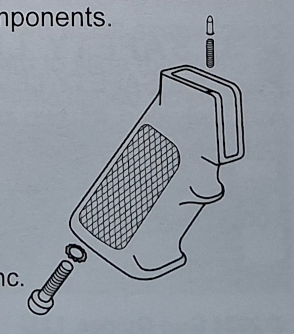 Pistol Grip Screw and Washer