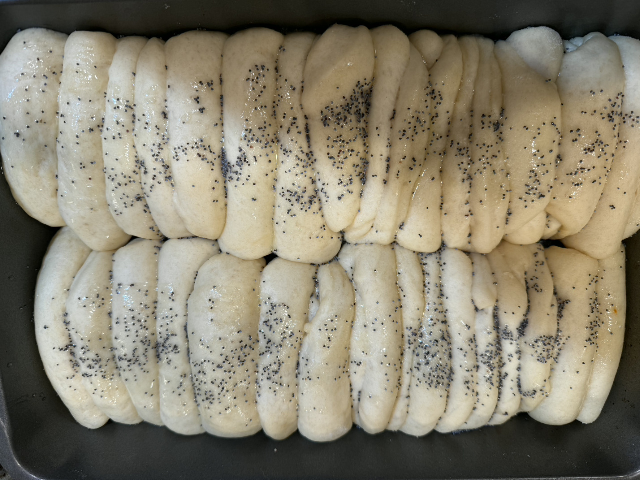 Poppy Seed Rolls made by my sister Jeannie from this recipe