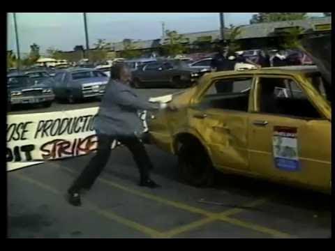 Bashing a Toyota in Detroit