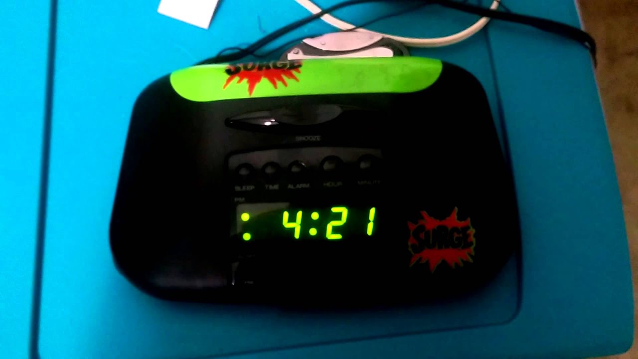Surge alarm clock